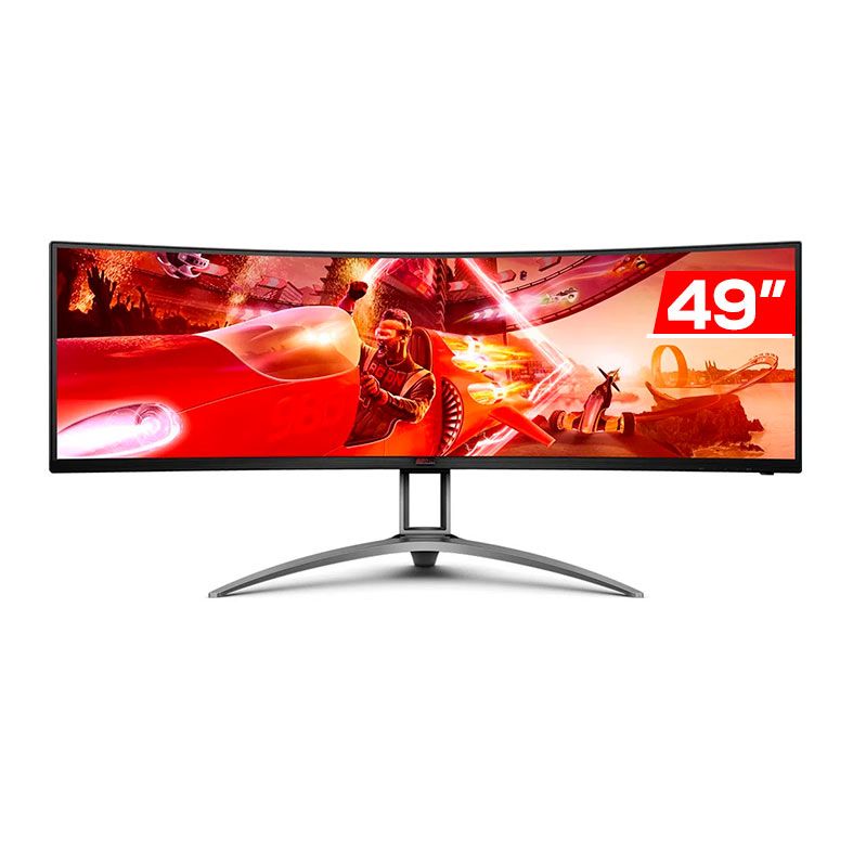 Monitor Gamer AOC Agon AG493QCX, 49 Pol, VA, DFHD, Curvo, 1ms