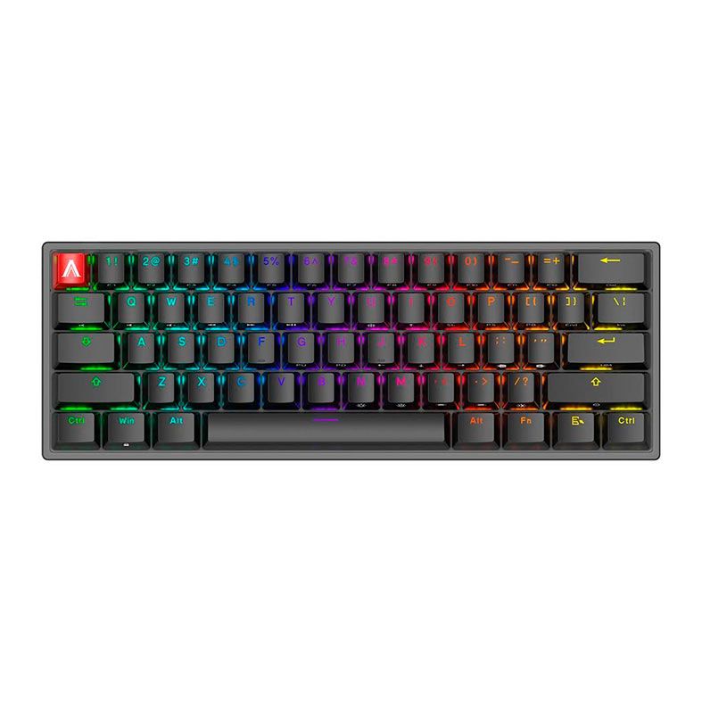 Teclado Mecanico Gamer AOC Agon AGK600, RGB, Switch Vermelho, Preto, AGK600BR/FG