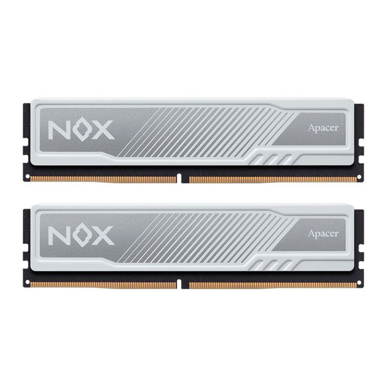 Memoria Apacer Nox, 16GB (2x8GB), DDR4, 3200MHz, C16, Branca, AH4U16G32C28YMWAA-2