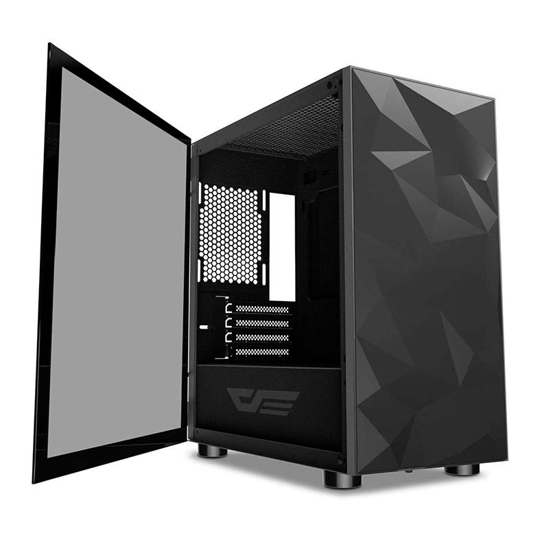 Gabinete Gamer Aigo DarkFlash DLM 21, Mid-Tower, Lateral de Vidro, Preto, Aigo-DarkFlash-DLM21-Preto