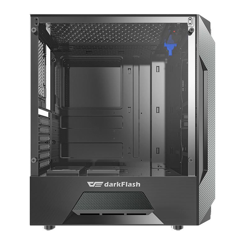Gabinete Gamer Aigo DarkFlash Leo, Mid-Tower, Lateral de Vidro, Preto, Aigo-DarkFlash-Leo