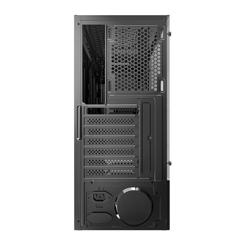 Gabinete Gamer Aigo DarkFlash Leo, Mid-Tower, Lateral de Vidro, Preto, Aigo-DarkFlash-Leo