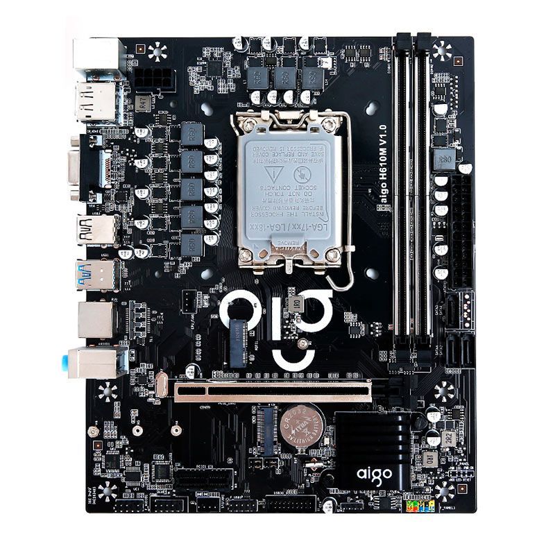 Placa Mae Aigo H610, DDR4, LGA 1700, M-ATX, Chipset Intel H610, AIGO-H610M