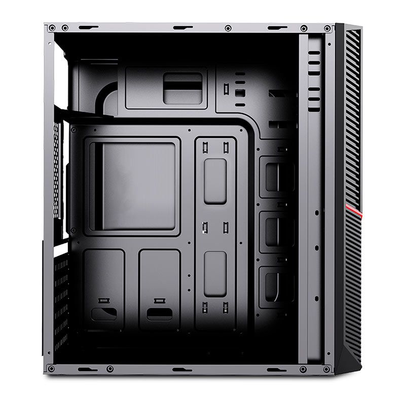 Gabinete Gamer Aigo Rainbow , Mid-Tower, Lateral de Acrilico, Preto, Aigo-Rainbow-Preto