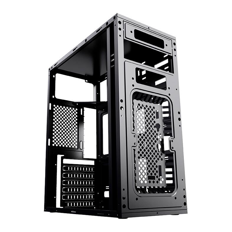 Gabinete Gamer Aigo Rainbow , Mid-Tower, Lateral de Acrilico, Preto, Aigo-Rainbow-Preto