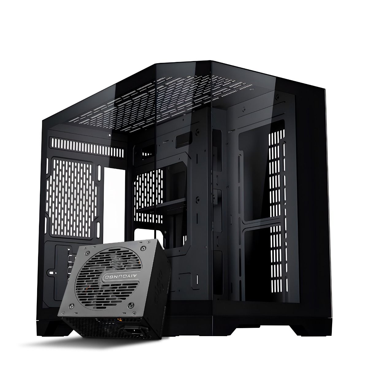 Gabinete Gamer Aigo Darkflash FT418, Mid-Tower, Preto + Fonte Aigo Darkflash 550W