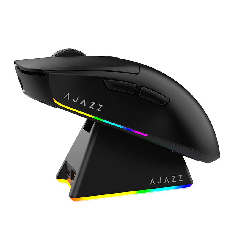 Mouse Gamer Ajazz AJ139 V2 MC, 12000DPI, 6 Botoes, Tri-Mode, Preto, AJ139V2-MC-BK