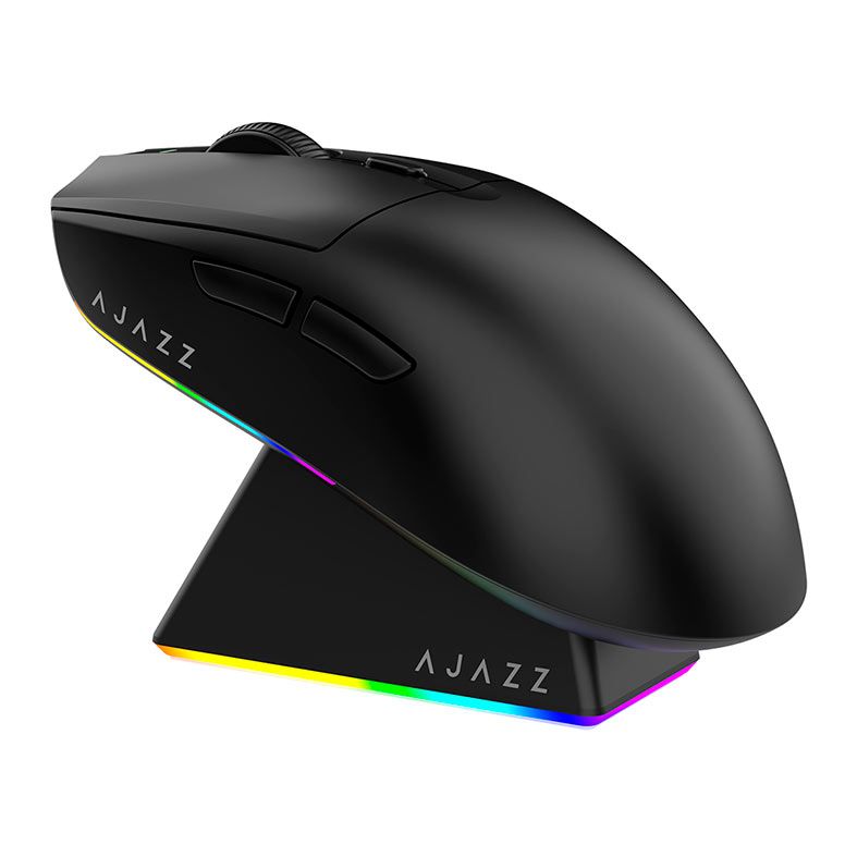 OPENBOX Mouse Gamer Ajazz AJ139 V2 MC, 24000DPI, 6 Botoes, Tri-Mode, Preto, AJ139V2-MC-BK