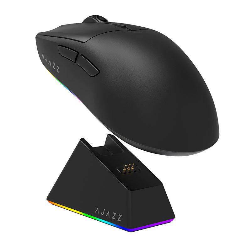 OPENBOX Mouse Gamer Ajazz AJ139 V2 MC, 24000DPI, 6 Botoes, Tri-Mode, Preto, AJ139V2-MC-BK