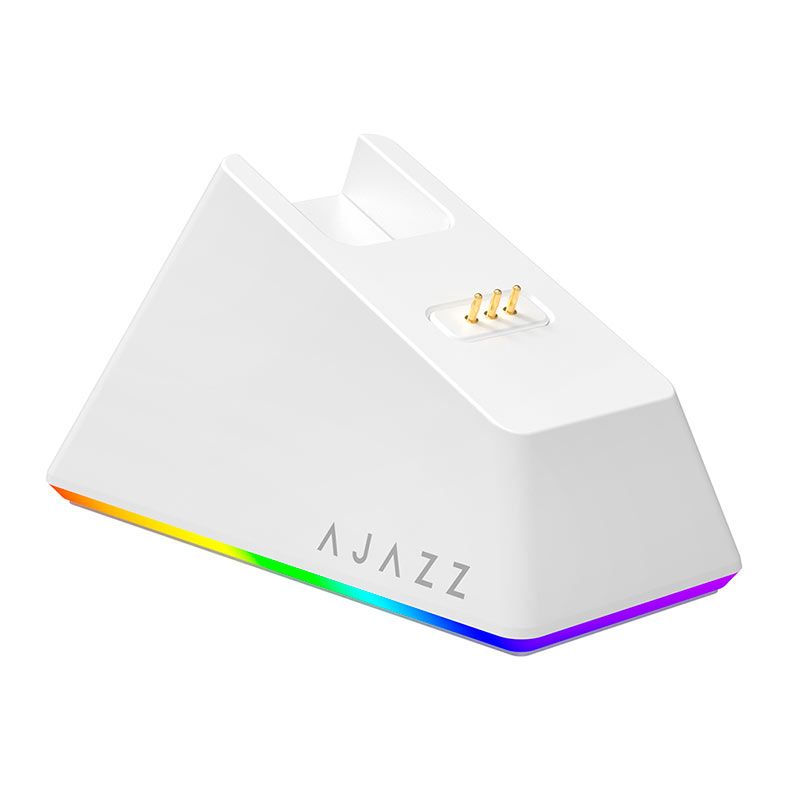 OPENBOX Mouse Gamer Ajazz AJ139 V2 MC, 24000DPI, 6 Botoes, Tri-Mode, Branco, AJ139V2-MC-WH