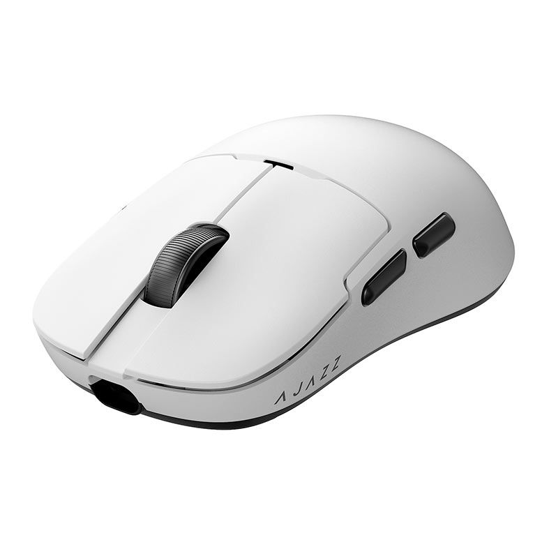 Mouse Gamer Ajazz AJ159 NL, 12000DPI, 6 Botoes, Tri-Mode, Branco, AJ159-NL-WH