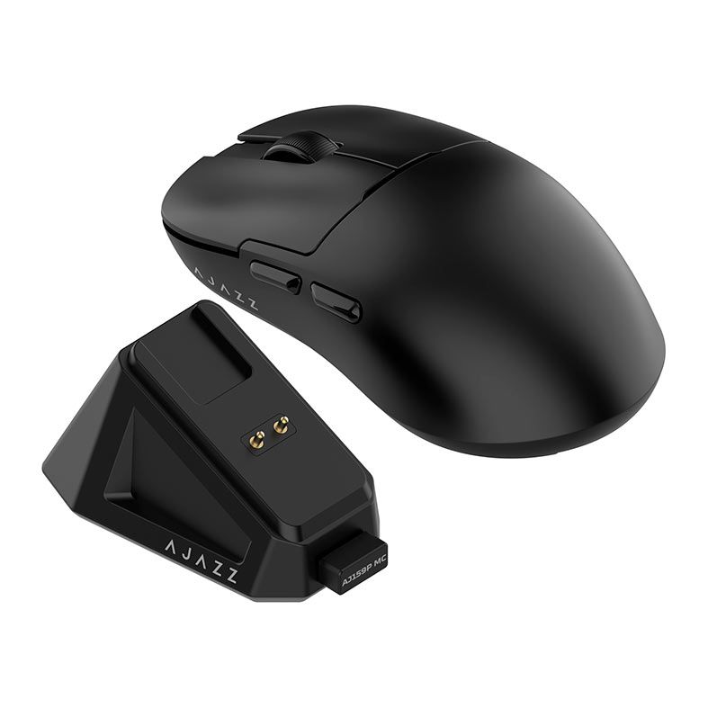 OPENBOX Mouse Ajazz AJ159P, 12000DPI, 6 Botoes, Wireless, Preto, AJ159P-MC-BK