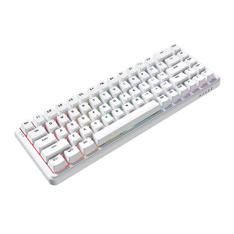 Teclado Magnetico Ajazz AK680 Max HE, RGB, Switch Magnetic Rice, Branco, AK680-MAX-WH