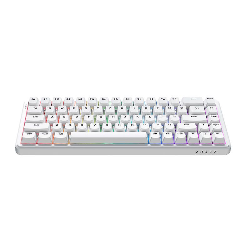 Teclado Magnetico Ajazz AK680 Max HE, RGB, Switch Magnetic Rice, Branco, AK680-MAX-WH