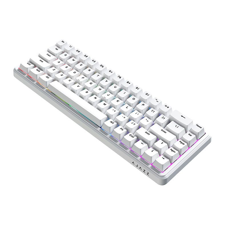 Teclado Magnetico Ajazz AK680 Max HE, RGB, Switch Magnetic Rice, Branco, AK680-MAX-WH