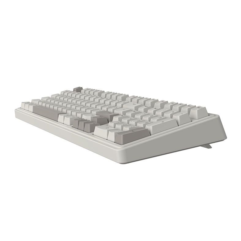 Teclado Mecanico Ajazz AK980, Rainbow, Switch Vermelho, Tri-Mode, Retro Grey, AK980-RG