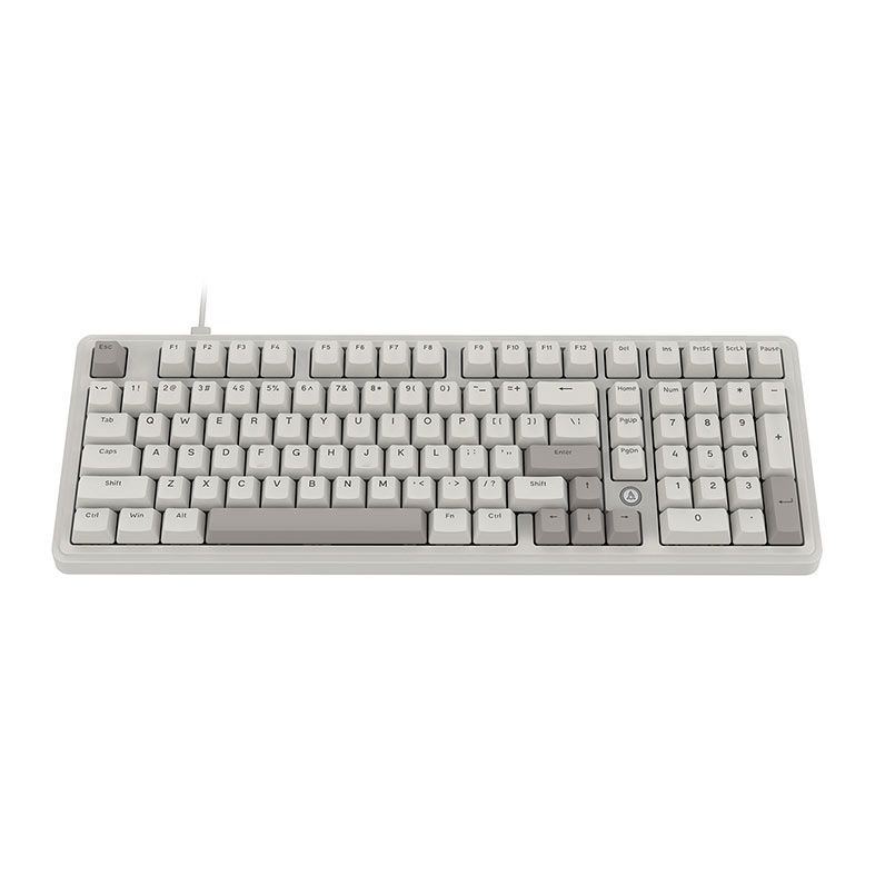 Teclado Mecanico Ajazz AK980, Rainbow, Switch Vermelho, Tri-Mode, Retro Grey, AK980-RG