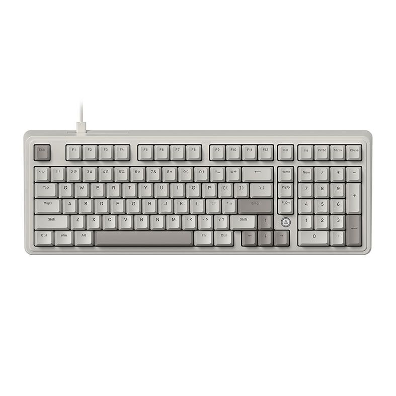 Teclado Mecanico Ajazz AK980, Rainbow, Switch Vermelho, Tri-Mode, Retro Grey, AK980-RG