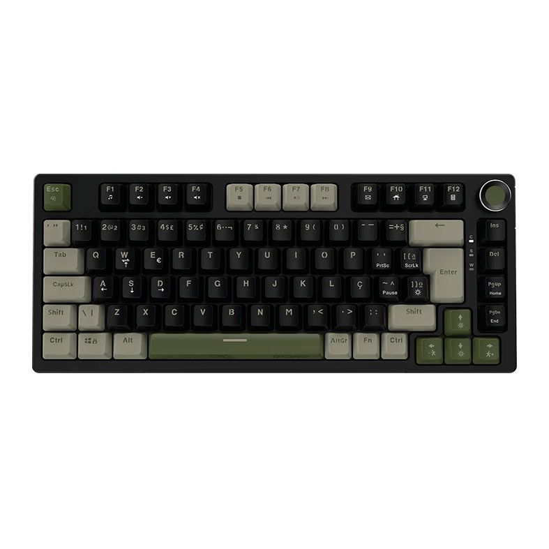 Teclado Mecanico PCYES Arkeum, 75%, Led, ABNT2, Switch Blue, Cammo Edition, AKCM75BBR