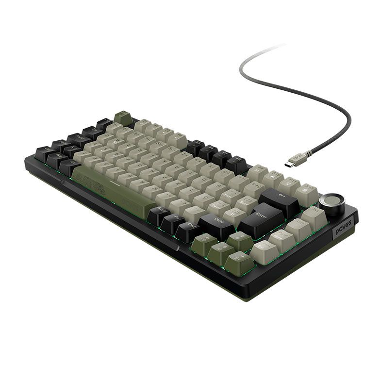 Teclado Mecanico PCYES Arkeum, 75%, Led, ABNT2, Switch Red, Cammo Edition, AKCM75RBR