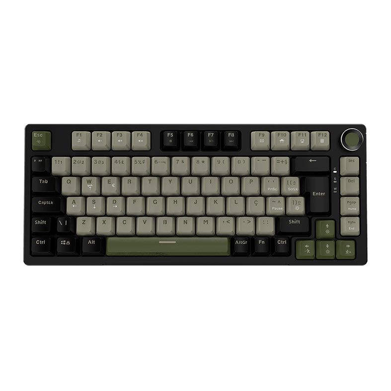 Teclado Mecanico PCYES Arkeum, 75%, Led, ABNT2, Switch Red, Cammo Edition, AKCM75RBR