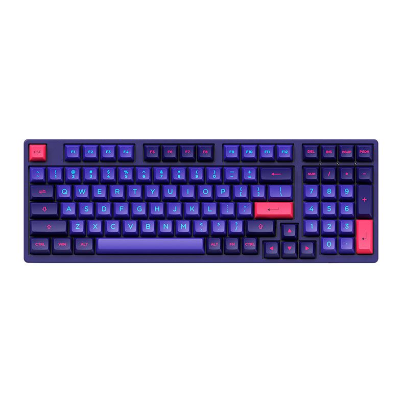 Teclado Mecanico Gamer Akko Neon 3098, Switch Cream Blue, AKKO-3098-NEON