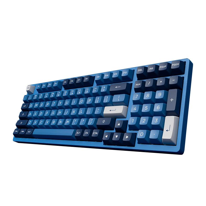 Teclado Mecanico Gamer Akko 3098B, RGB, Bluetooth, Switch Cream Blue, AKKO-3098B-BLUE