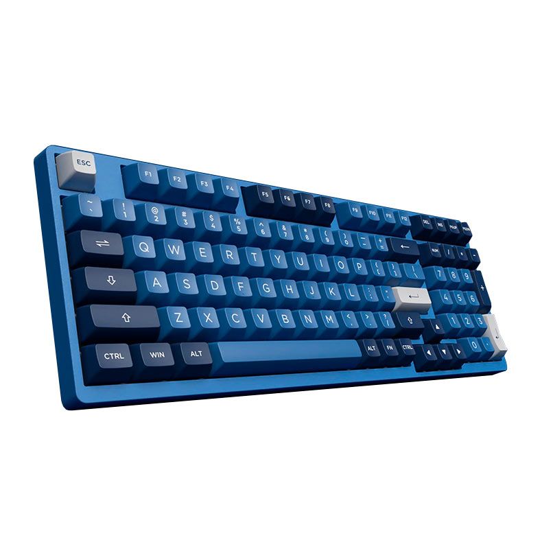 Teclado Mecanico Gamer Akko 3098B, RGB, Bluetooth, Switch Cream Blue, AKKO-3098B-BLUE
