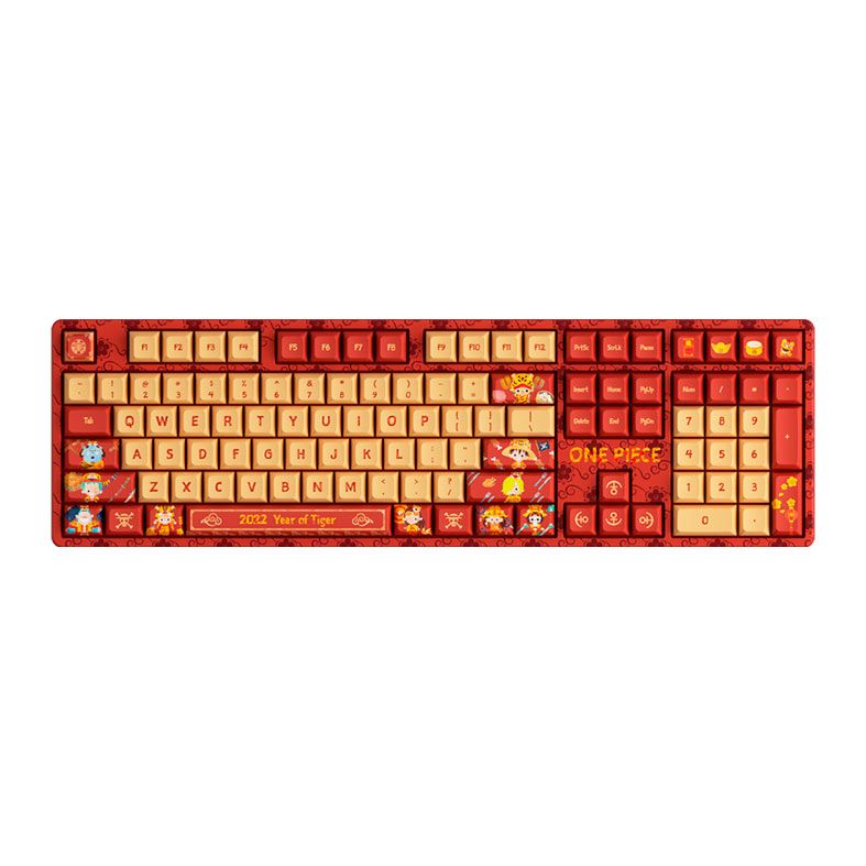 Teclado Mecanico Gamer Akko One Piece Ano Do Tigre, RGB, ANSI, Switch Akko Jelly Pink, AKKO-5108S-RGB-JPK