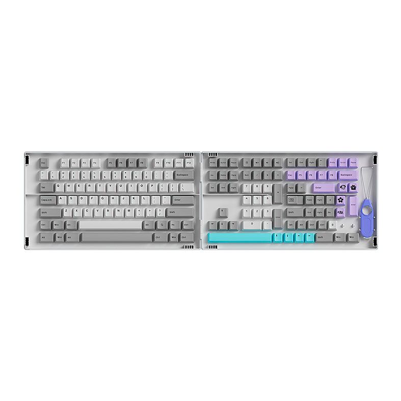 Conjunto de Teclas Akko Cherry Profile, PBT Double Shot, Silent, AKKO-KEYCAP-SILENT