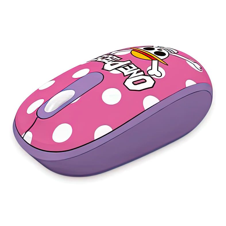 Mouse Gamer Akko One Piece Smart 1, Wireless, 1200DPI, 3 Botoes, AKKO-ONEPIECE-ROSA