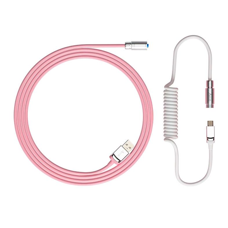 Cabo Para Teclado Akko, USB-A/USB-C, 1.5m, Prunus Lannesiana, AKKO-PRUNUS