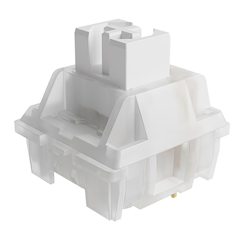 Switch Para Teclado Akko Mecânico Linear, 45 Pecas, Lubrificado, Jelly White, AKKO-SWITCH-JWH