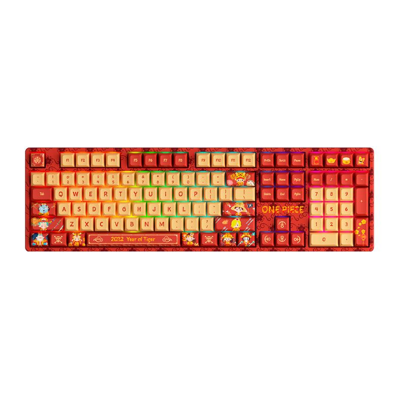 Teclado Mecanico Gamer Akko One Piece Ano Do Tigre, RGB, ANSI, Switch Akko CS Silver, AKKO-5108S-RGB-SL