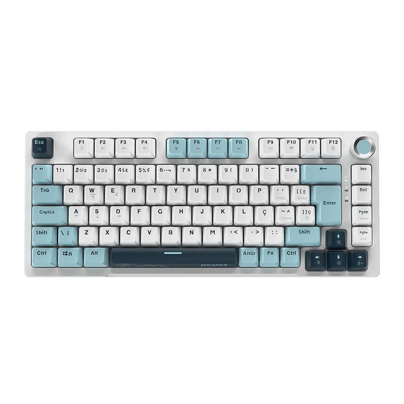 Teclado Mecanico PCYES Arkeum, 75%, Led, ABNT2, Switch Blue, Summit Edition, AKSM75BBR