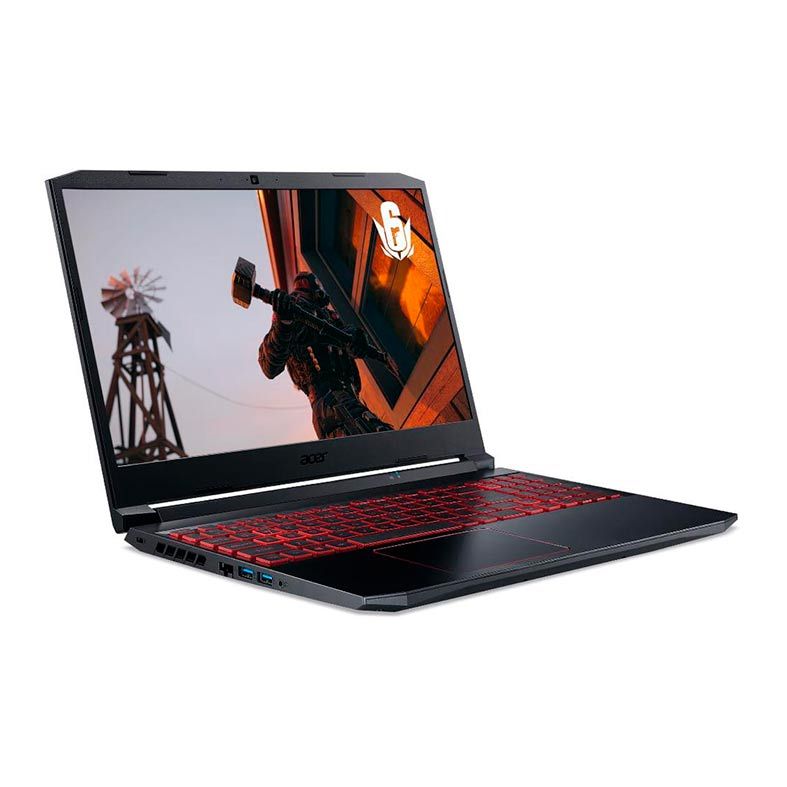 Notebook Gamer Acer Nitro 5 AMD Ryzen 7 4800H 15.6'' FHD 144Hz 8GB DDR4 SSD 512GB M.2 GTX 1650Ti 4GB, AN515-44-R8HN