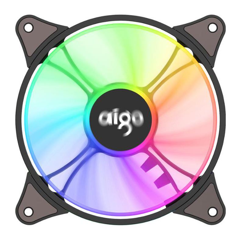 Kit Ventoinha Aigo AR12, 3x120mm, ARGB, Com Controladora, AR12-3IN1