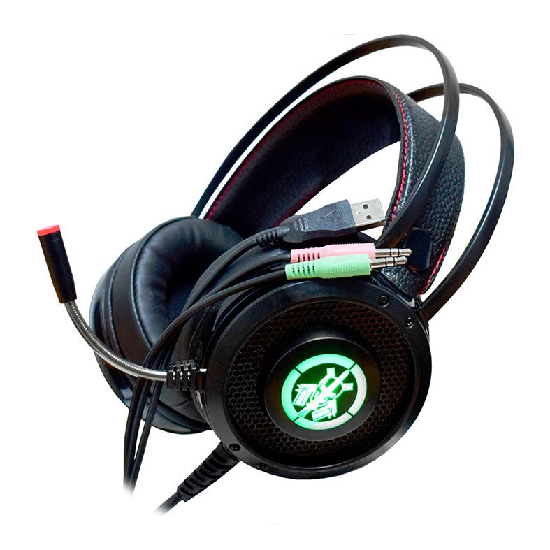 Headset Gamer K-MEX AR50, RGB, Drivers 50mm, Preto, AR5000CS35PPB0X