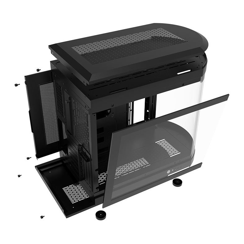 Gabinete Gamer Aigo ARC3, Mid-Tower, Lateral de Vidro, Preto, ARC3-BK