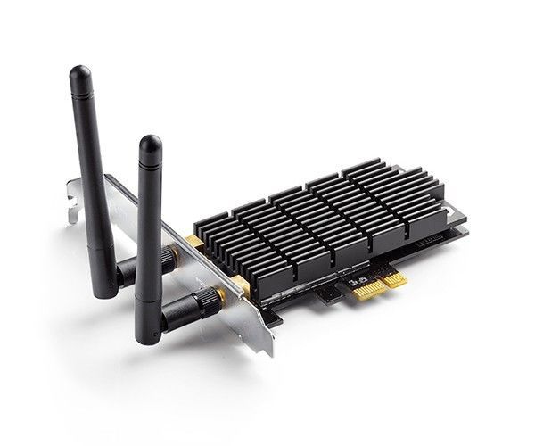 Placa de Rede Wireless TP-Link AC1300 Dual Band PCI Express 2 Antenas, Archer T6E ver1.1