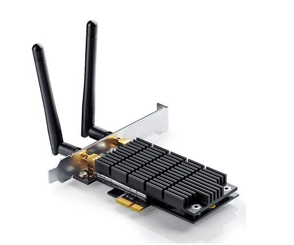 Placa de Rede Wireless TP-Link AC1300 Dual Band PCI Express 2 Antenas, Archer T6E ver1.1