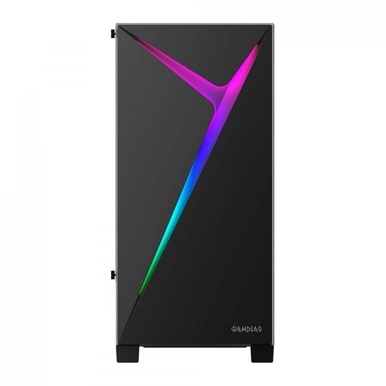 Gabinete Gamer Gamdias Argus E4 Lateral Vidro Temp Preto, ARGUS-E4