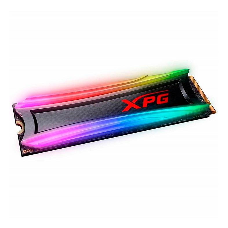 SSD Adata XPG Spectrix S40G, 256GB, M.2 2280, PCIe NVMe, Leitura 3500MB/s, Gravacao 1200MB/s, RGB, AS40G-256GT-C