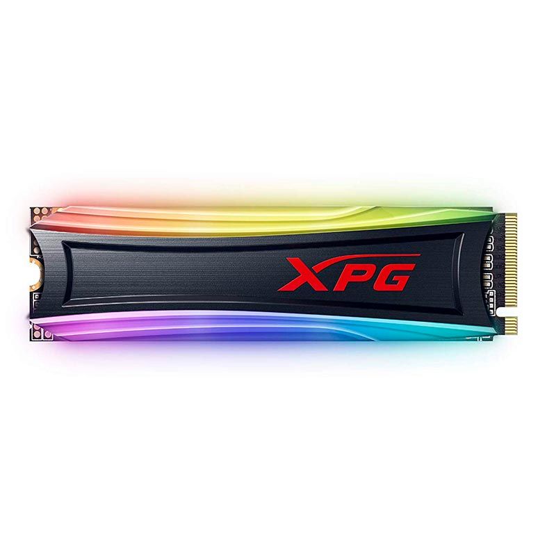 SSD Adata XPG Spectrix S40G, 256GB, M.2 2280, PCIe NVMe, Leitura 3500MB/s, Gravacao 1200MB/s, RGB, AS40G-256GT-C