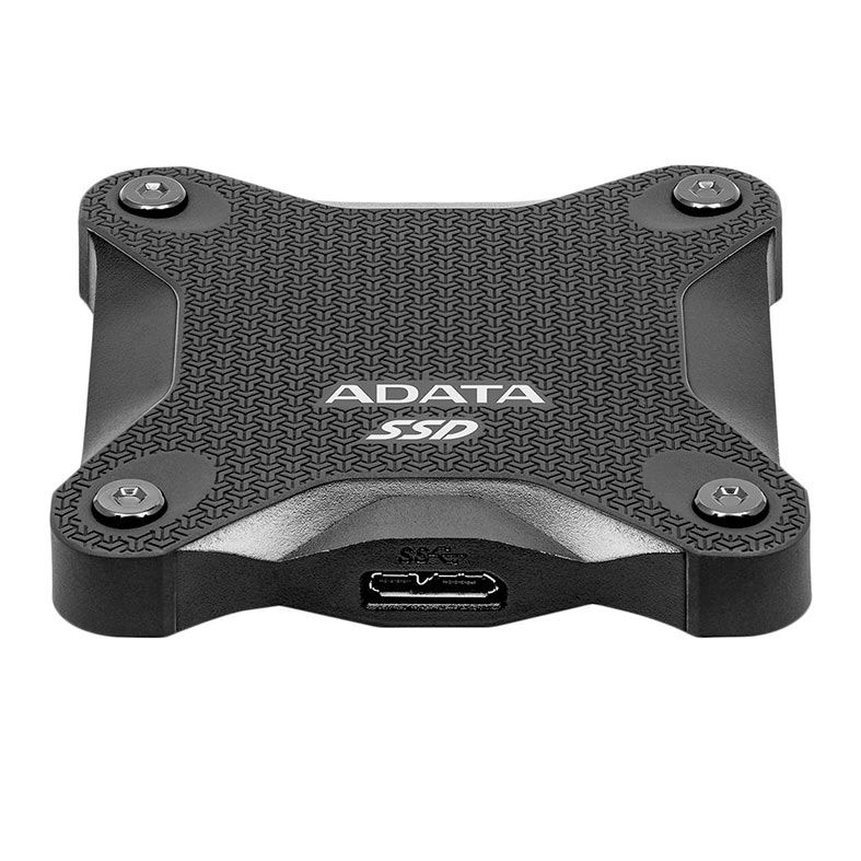 SSD Externo Adata SD600Q, 240GB, SATA, Leitura 440MB/s, Gravacao 440MB/s, ASD600Q-240GU31-CBK