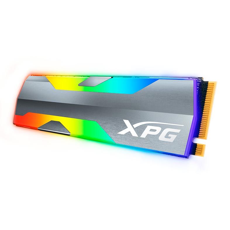 SSD Adata XPG Spectrix S20G, RGB, 500GB, M.2 2280, PCIe NVMe, Leitura 2500MB/s, Gravacao 1800MB/s, ASPECTRIXS20G-500G-C