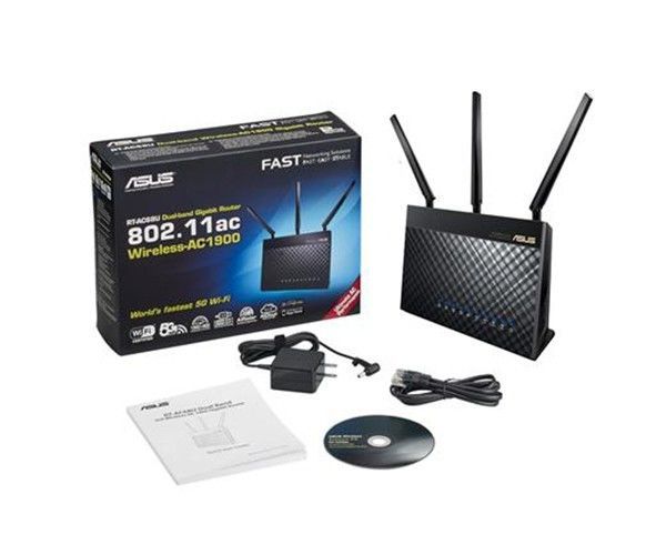 Roteador Asus Gigabit Wireless-AC1900 Dual-Band, ASUS RT-AC68U