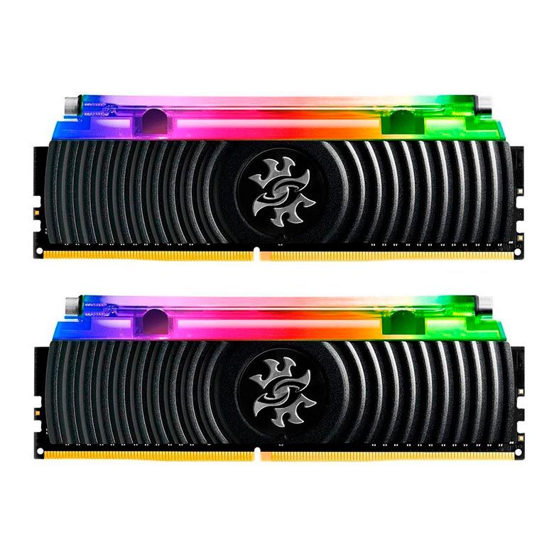 Memória Adata XPG Spectrix D80 RGB 16GB (2x8GB) DDR4 3200Mhz Preto, AX4U320038G16A-DB80