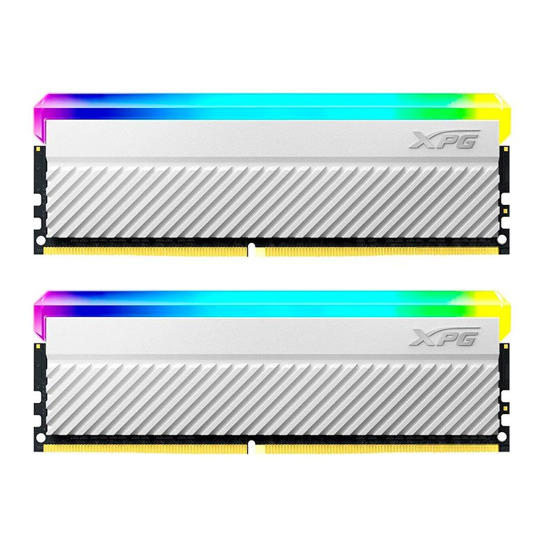 Memoria Adata XPG Spectrix D45G, RGB, 16GB (2x8GB), DDR4, 3200Mhz, C16, Branca, AX4U32008G16A-DCWHD45G