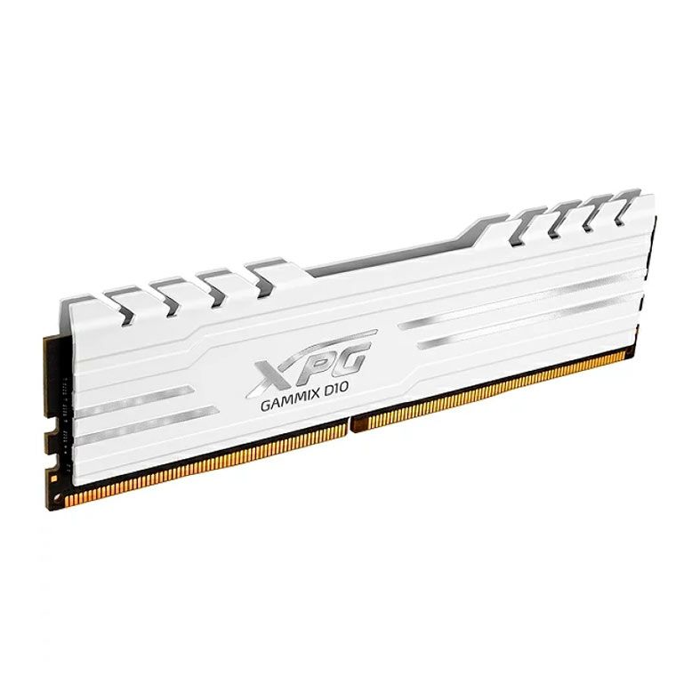 Memoria Adata XPG Gammix D10, 16GB (2x8GB), DDR4, 3200Mhz, C16, Branca, AX4U32008G16A-DW10